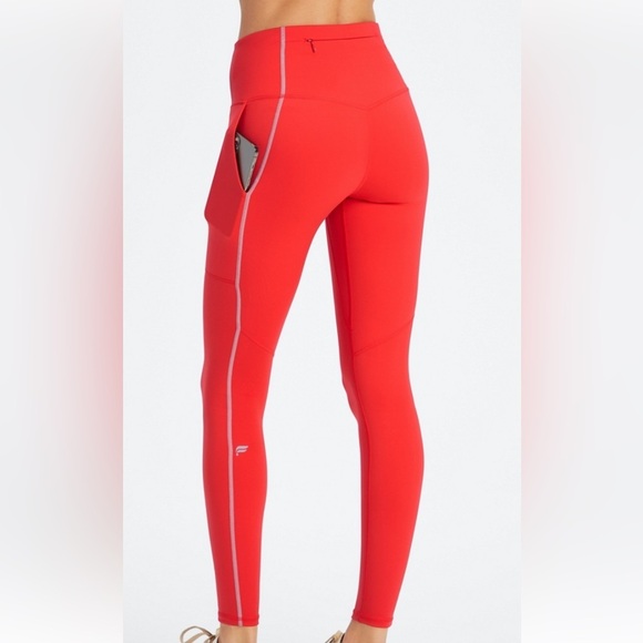 FABLETICS TRINITY MOTION 365 HW UTILITY LEGGINGS SIZE XXS ORANGE COLOR EUC - Picture 2 of 7